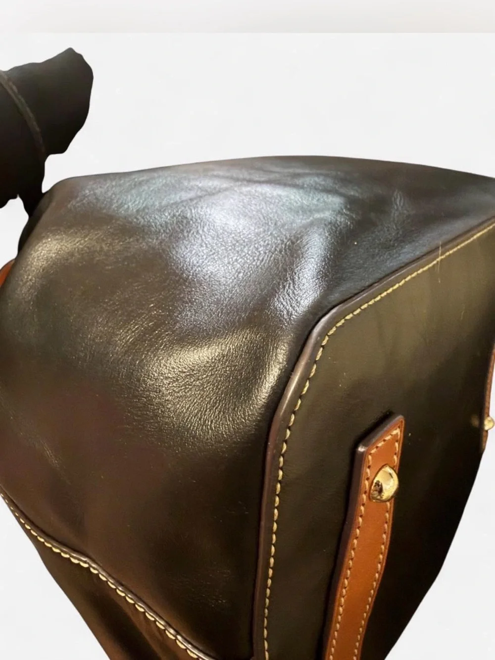 Dooney & Bourke Wexford Tasha Black Leather Bucket Bag